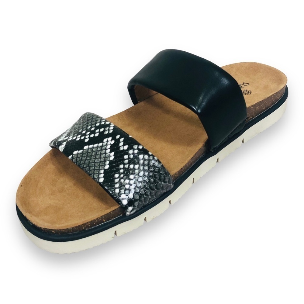 SUSINA Faux Leather Sandals
